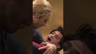 Spiderman2 Andrew Garfield Kissed By Chris Martin Coldplay SNL shorts [upl. by Retep75]