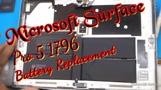 Microsoft Surface Pro 5 17961807 Battery Replacement [upl. by Novyar]