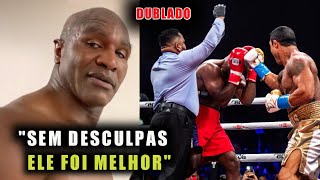 EVANDER HOLYFIELD APÓS DERROTA POR NOCAUTE PARA VITOR BELFORT DUBLADO [upl. by Aubine]