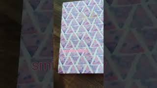 Unboxing purple diary unboxing diarypurplediaryunboxingsmileydiary [upl. by Kemp504]