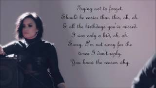 Shouldnt Come Back  Demi Lovato Lyrics [upl. by Avner]