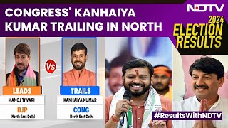 Delhi Election Results 2024  Congress Kanhaiya Kumar Trailing In North East Delhi [upl. by Munshi890]