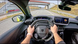 NEW Peugeot 208 GT 2024 12 HYBRID 136HP 0100 POV Test Drive 1980 Joe Black [upl. by Anelhtac529]