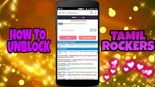 HOW TO UNBLOCK TAMILROCKERS IN MOBILE [upl. by Leahcimnhoj]