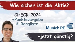 Münchener Rück Aktienanalyse 2024 Wie sicher ist die Aktie günstig bewertet [upl. by Hamid859]