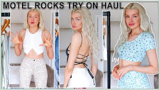 HUGE MOTEL ROCKS TRY ON HAUL very honest review  summer 2021  £300 [upl. by Gerdi]