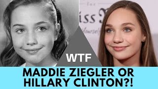 WTF Why Does Maddie Ziegler Look Just Like Young Hillary Clinton  Hollywire [upl. by Chemush33]