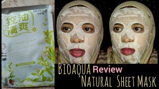 Review BIOAQUA NATURAL SHEET MASK  First Impression   by Vapinka Makeup [upl. by Atniuq]