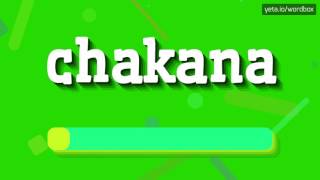 HOW TO SAY CHAKANA chakana [upl. by Aliam]