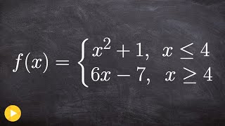 How to Evaluate a piecewise function [upl. by Aldis]