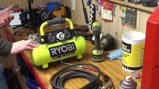 Ryobi 18V Compressor Review [upl. by Yanel]