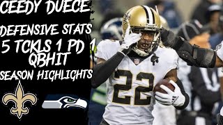 New Orleans Saints Chauncey Gardner Johnson Vs Seahawks Highlights Aka Ceedy Deuce [upl. by Brigida]