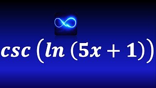 Derivada de cosecante de un logaritmo natural Función trigonométrica [upl. by Yorgerg]