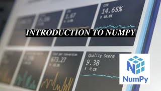 Introduction to NumPy in Tamil  Data Analysis  Tamil  LWM [upl. by Evania251]