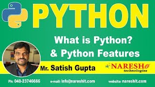 What is Python and Python Features  Python Tutorials for Beginners  Mr Satish Gupta [upl. by Amoreta]