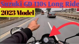 Suzuki GD 110s 2023 model long ride bike riding learn video Rizwan vlogs motorcycle ride gd110s [upl. by Akirahs]