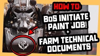 Fallout 76  Unique BoS Initiate Power Armor PAINT JOB [upl. by Richardo]