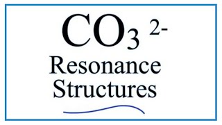 Resonance Structures for CO3 2 Carbonate ion [upl. by Ettenuj]