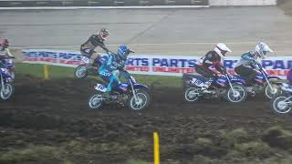 SMX Playoffs Chicago Pit Bike Race Both Motos [upl. by Ailelc128]