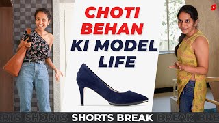 Sisters Ep6  छोटी बेहेन और Model Life 😆  Badi Behen Vs Choti Behen Shorts Shortsbreak [upl. by Mossolb303]