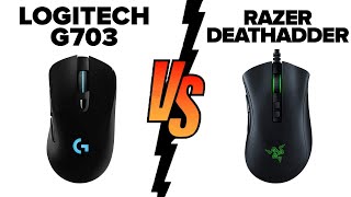 Logitech G703 Lightspeed HERO vs Razer DeathAdder V2 Pro  Which Mouse is Better [upl. by Murdock]