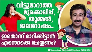 തുമ്മൽ മൂക്കൊലിപ്പ് ജലദോഷം അലർജിഇതൊന്ന് മാറാൻ എന്ത് ചെയ്യണംഅലർജിക്ക് കഴിക്കേണ്ട ഭക്ഷണംഎന്തെല്ലാം [upl. by Solracsiul]