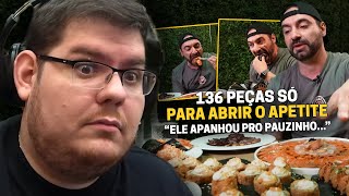 CASIMIRO REAGE CORBUCCI COMENDO 5KG DE COMIDA JAPONESA  AMERICAN JAPA SUSHI  Cortes do Casimito [upl. by Kahaleel]