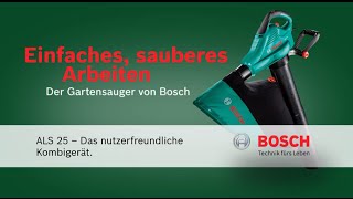 Bosch stellt vor Gartensauger ALS 25 [upl. by Weight]