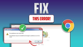 How to Fix Preferences Cannot Be Read Google Chrome Error on PC [upl. by Standish175]