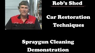 Spraygun Cleaning Demo [upl. by Enilada]