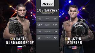 All Action ¦ Khabib Nurmagomedov vs Dustin Poirier Highlights UFC 242  HD [upl. by Atniuqal674]