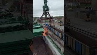 ZINC CONCENTRATE CARGODischarging Operation youtubeshorts [upl. by Magna]