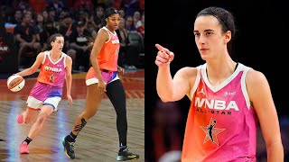 Caitlin Clark And Angel Reese TEAM UP In First WNBA All Star Game 🔥 [upl. by Hopfinger]