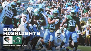 Game Highlights Tulane 35 UAB 23 Football September 30 2023 [upl. by Barrie]