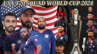 USA team squad t20 world cupICC WORLD CUP 2024 India team final released player list for t20 cup [upl. by Rowe418]