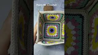 crochet grannysquare bag handmade diy [upl. by Marion]