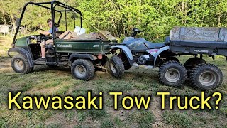 Kawasaki Mule recovery vehicle [upl. by Ocsicnarf]