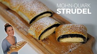 Saftiger MohnQuark Strudel aus der Ninja Foodi FlexDrawer Heißluftfritteuse Einfach köstlich [upl. by Alyk]