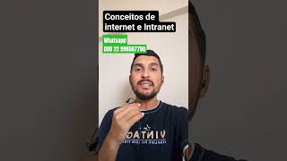 Conceitos de internet e intranet  Diferença entre internet e intranet  Redes de Computadores [upl. by Yerffoej]