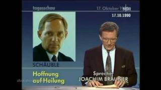 Wolfgang Schäuble  Attentat 1990 [upl. by Yhtur]