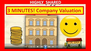 🔴 3 Minutes How to Value a Company for Company Valuation and How to Value a Business [upl. by Sivaj]