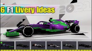 6 Original F1 2021 Livery Ideas  for MyTeam or Multiplayer part 6 [upl. by Trella]