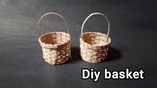 diy cardboard basket 🧺diy youtubevideo [upl. by Moishe]