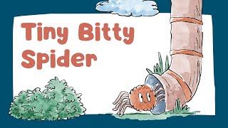 Tiny Bitty Spider  Lets Learn amp Sing  Fun Learning Songs for Kids [upl. by Lletnahs]