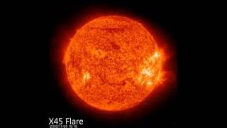 X45 The Largest Ever Recorded Solar Flare [upl. by Nylecsoj687]