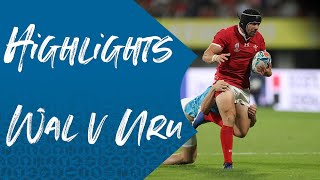 Highlights Wales 3513 Uruguay  Rugby World Cup 2019 [upl. by Brunella]