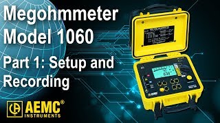 AEMC®  Using AEMC Megohmmeter Model 1060 Part 1 Setting Up and Running a Test [upl. by Nesila]