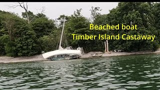 Castaway for 6 months Sailboat caught in storm and beached on Timber Island in Lake Ontario [upl. by Chance424]