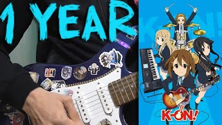 One Year of playing Electric Guitar  Fuwa Fuwa Time guitar cover [upl. by Skipton]