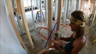 Plumbing a Tub  Shower  Rough In  How to [upl. by Aliac873]